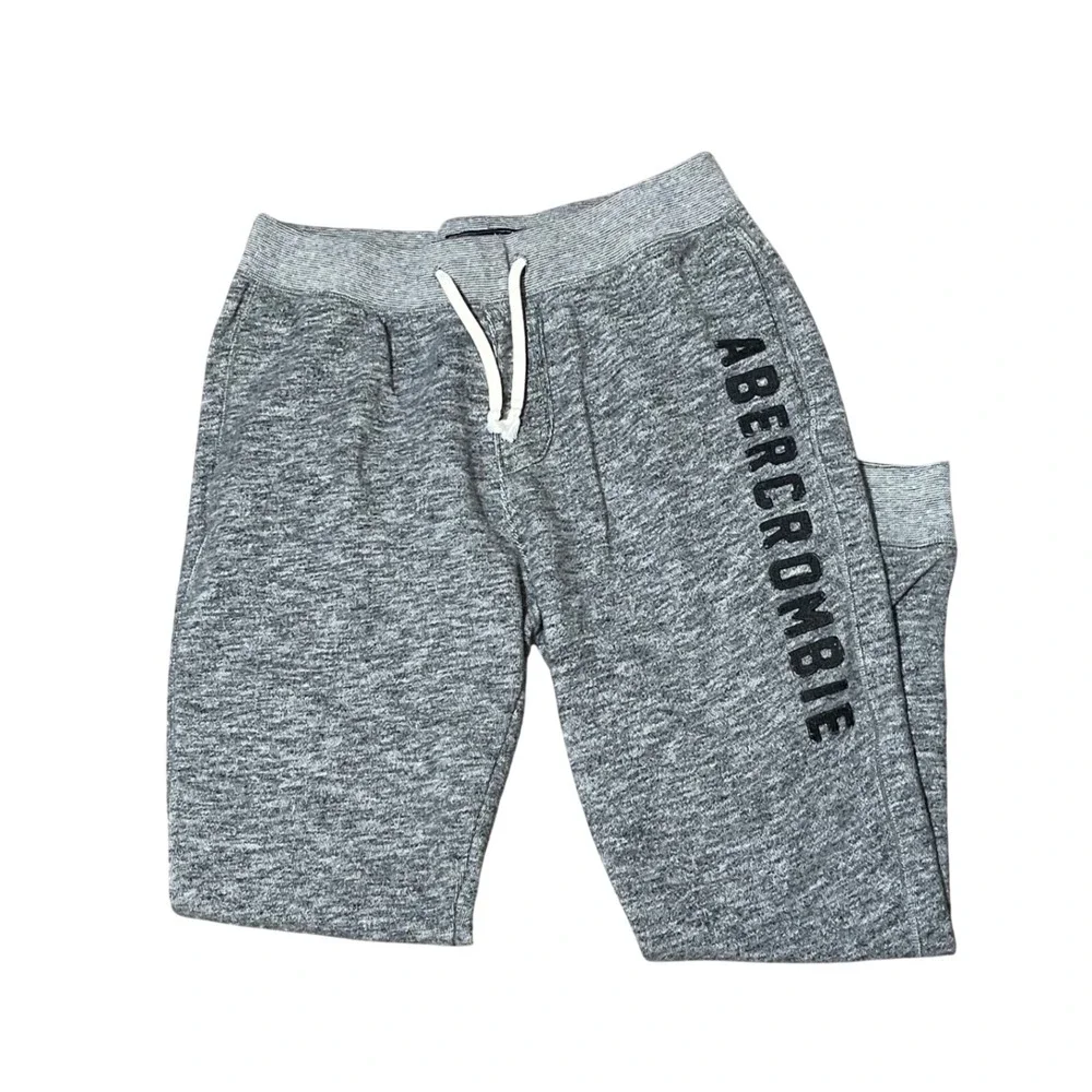 Abercrombie & Fitch Gray Logo Jogger Sweatpants Slim Fit Lounge Men's Small